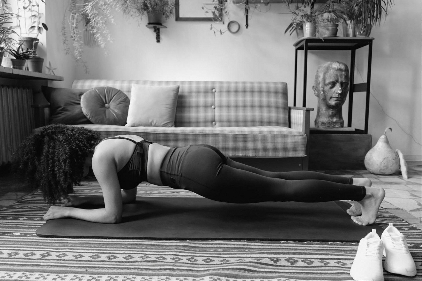 Espace de pratique de méditation calme et structuré